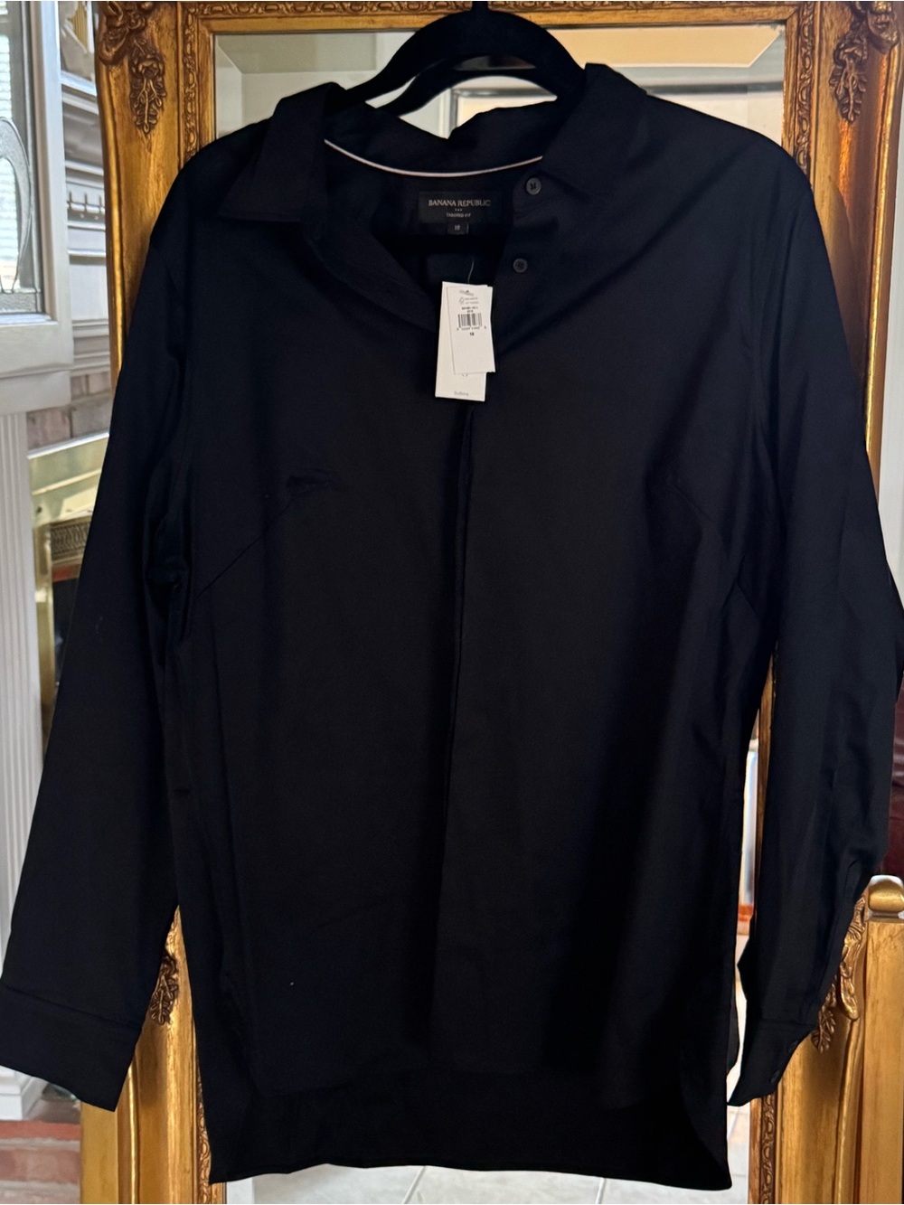 Banana Republic black button down shirt